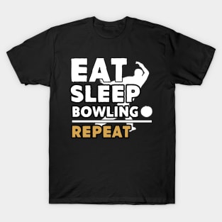 Eat sleep bowling repeat T-Shirt